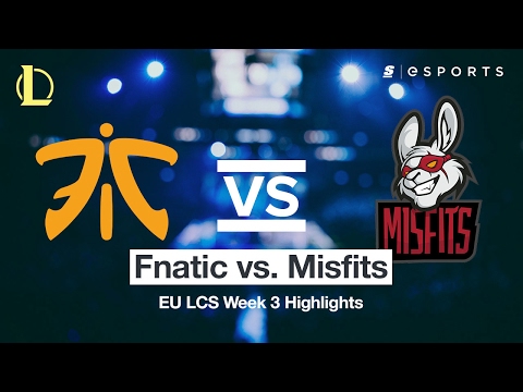 HIGHLIGHTS: Fnatic vs. Misfits (2017 EU LCS Spring)