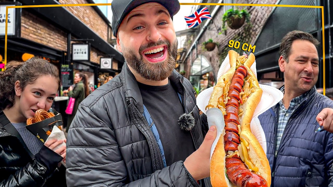 24 HORAS PROVANDO COMIDAS DE RUA DE LONDRES