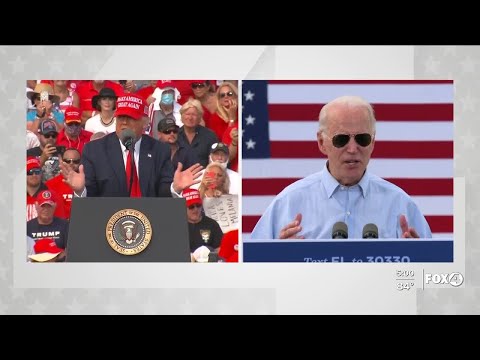 Trump and Biden hold dueling rallies in Tampa