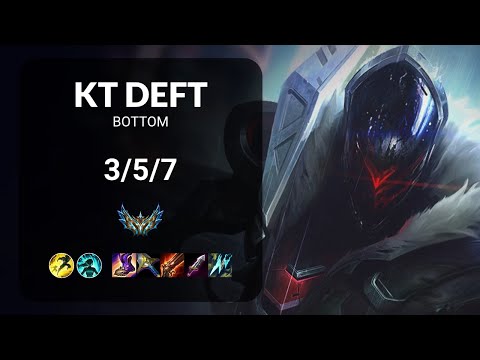 KT Deft Jhin vs Ashe BOTTOM - KR CHALLENGER Patch 14.15