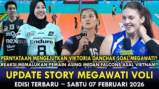 Download lagu SEMAKIN SERU & MEMANAS 🔵 Pengakuan Cerdas Viktoria Danchak ke Megawati~2 Asing Medan Falcons Really❓ mp3