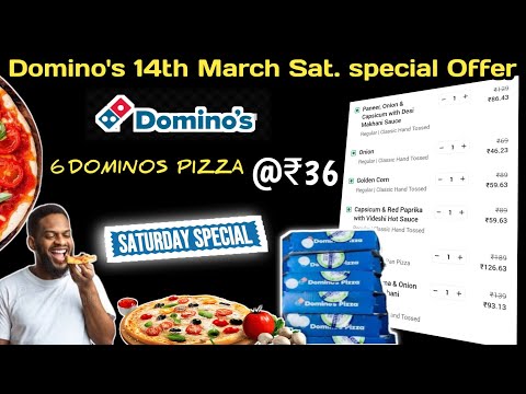 6 DOMINOS PIZZA in ₹36 मे😋|dominos coupon code today|Domino's Pizza offer|dominos valentine's offer