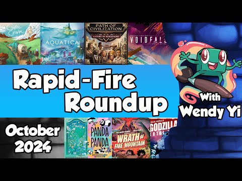 Rapid Fire Roundup October 2024 - with Wendy Yi