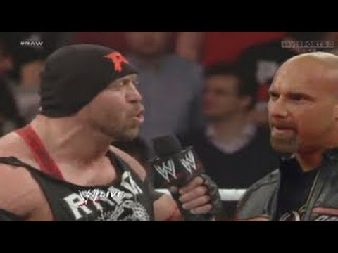 Goldberg Returns to WWE Raw and SPEARS Ryback! July 15th 2013