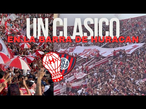 "EL CLÁSICO DE BARRIO MÁS GRANDE DEL MUNDO, Con la BARRA de HURACÁN" Barra: La Banda de la Quema &bull; Club: Huracán