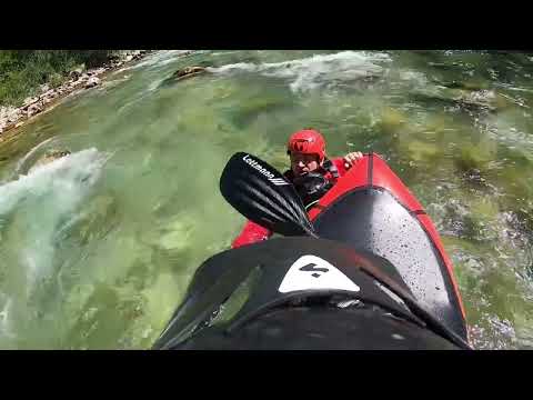 Packrafting Salza mit Chris, Fid, Tobsi und Zachal Pegel 134cm