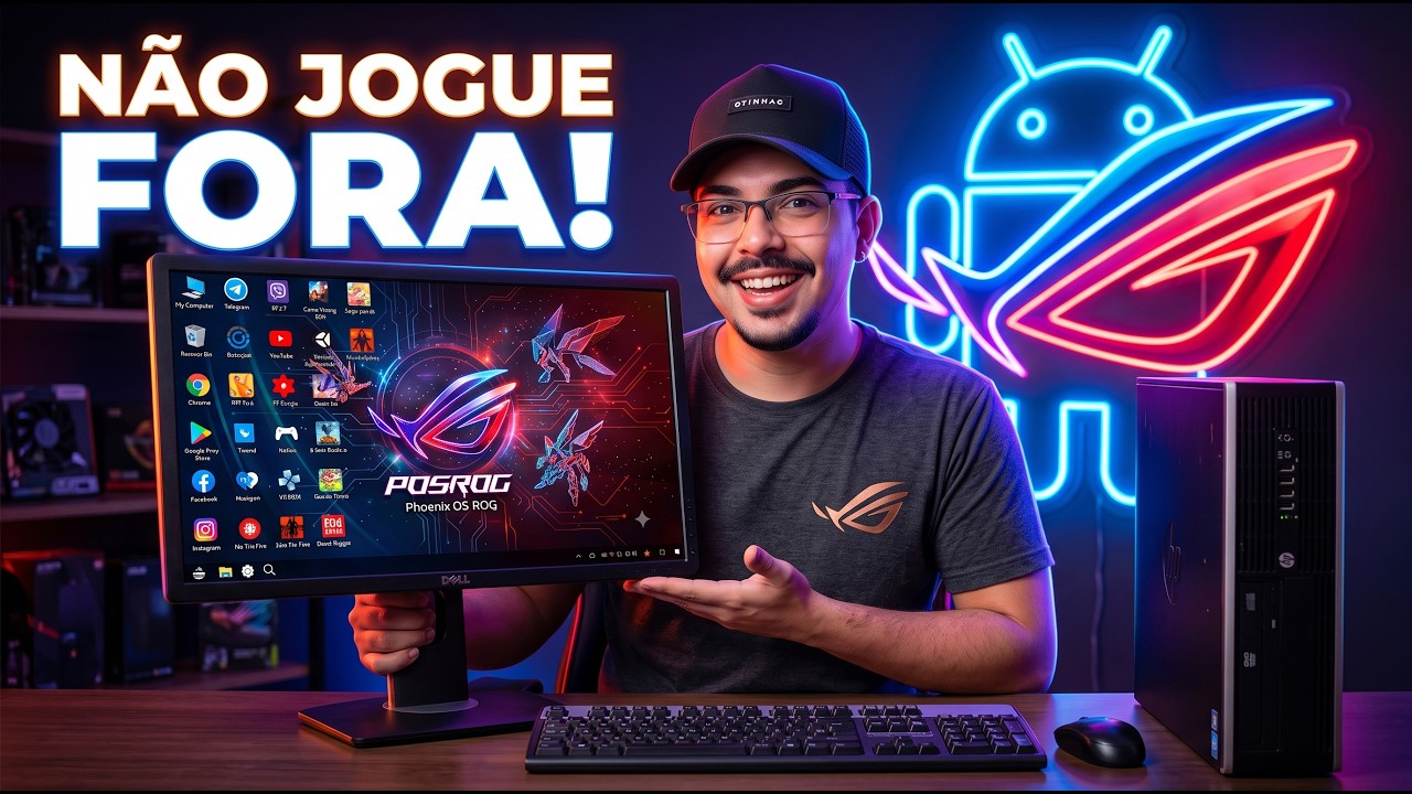 Ressuscitei um PC de 15 Anos Atrás Usando Apenas Esse Sistema Android!