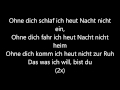Ohne Dich- Münchner Freiheit lyrics