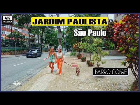 [4K] O Jardim Paulista, bairro nobre em São Paulo #saopauloape #saopaulowalkingtour #sampa ❤️