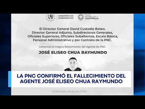Agente de PNC fallece tras ataque armado durante operativo en Izabal