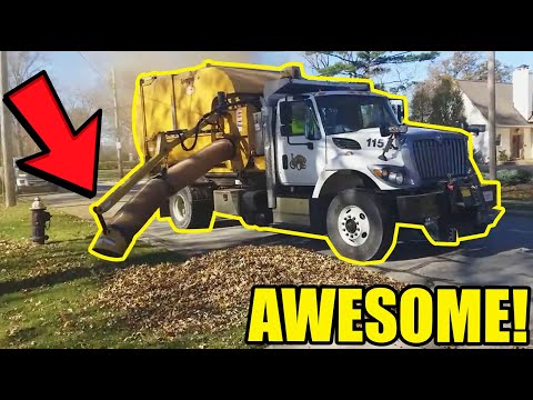 HUGE Leaf Vacuums From Bonnell - BIG Vacuum Trucks Series Ep1