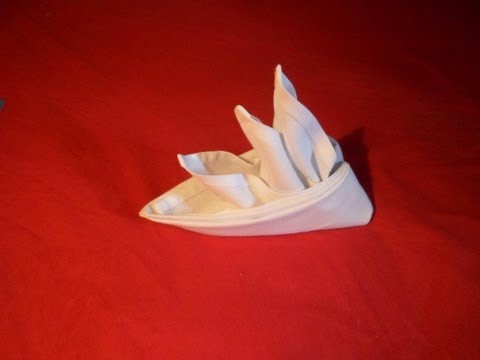 How To Fold Napkins - Bird Of Paradise (Napkin Folding Video)