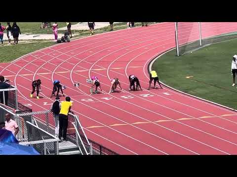 Girls 14 years old - 100M (Heat 2) - AAU Region 1 Championship (7/1/23)
