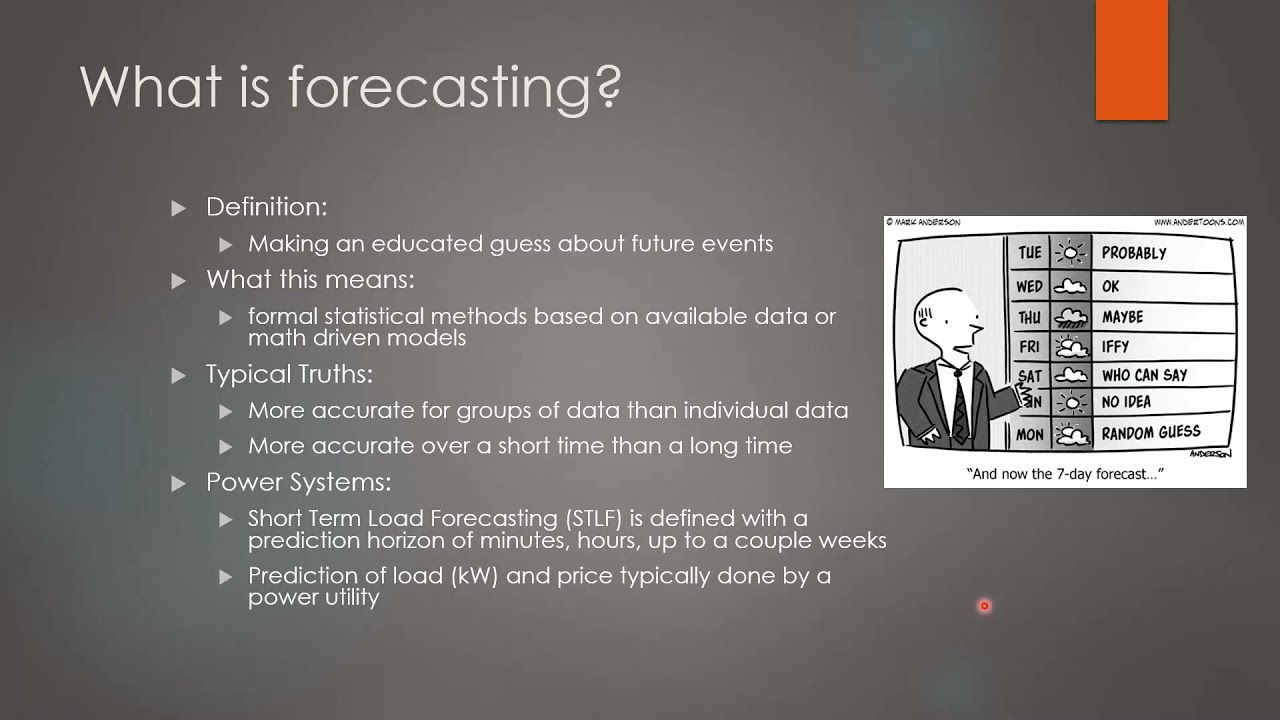 Forecasting in Electric Power Systems