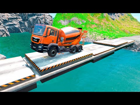 Cars Vs Trembling Bridge – BeamNG.Drive