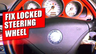 How to Fix / Unlock Steering Wheel Lock Issue on Mercedes Benz Cars