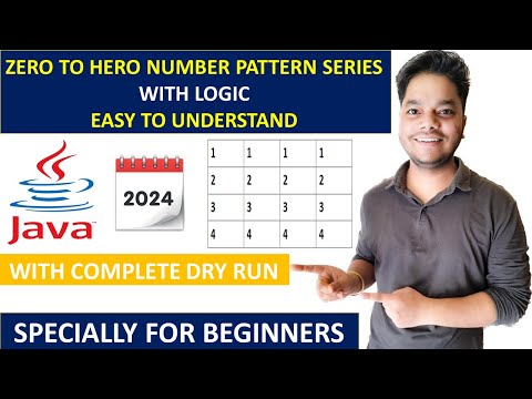 1 Number Pattern Programs In Java Programming Language In Visual Studio Code Complete Dry Run
