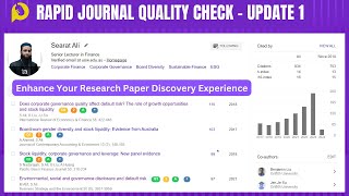 Enhance Google Scholar Search Result with Rapid Journal Quality Check | Update 1