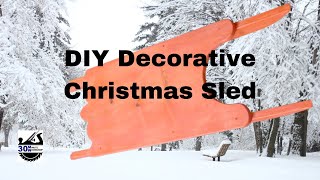 DIY Decorative Christmas Sled