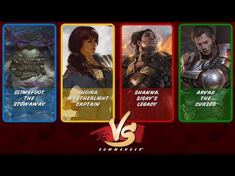 Commander VS S11E8: Slimefoot vs Jhoira vs Shanna vs Arvad