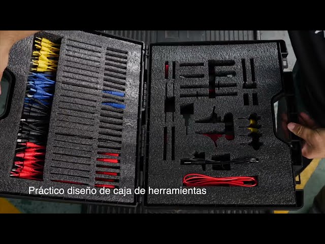 Vídeo relacionado con Walfront 2 uds P5010 multímetro sonda de perforación Clip de sonda de perforación Kit de Cable de prueba automotriz multímetro de reparación de automóviles Clip de prueba
