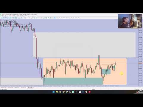 2023 10 10 - -  NDX100 - - Stoploss on trade 1, enter trade 2