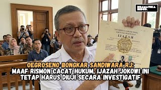 Download lagu Oegroseno: Sorry Rismon Didn't Change the Diploma to the Original One, the Restorative Justice Pr... mp3