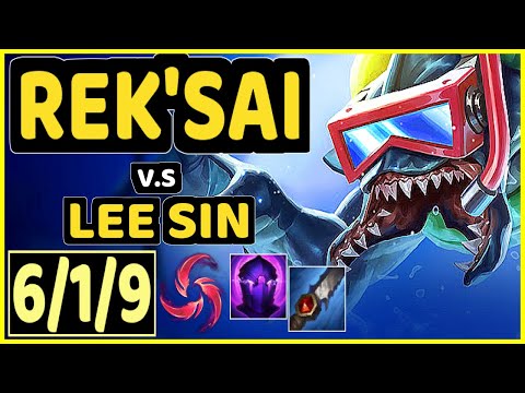 PEANUT (REK'SAI) vs LEE SIN - 6/1/9 KDA JUNGLE CHALLENGER GAMEPLAY - KR