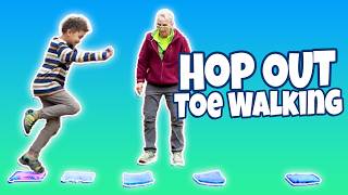 Toe Walker? Build Ankle Control with One-Foot Hopping 👦🏾 | Toe Walking Pediatric PT #43