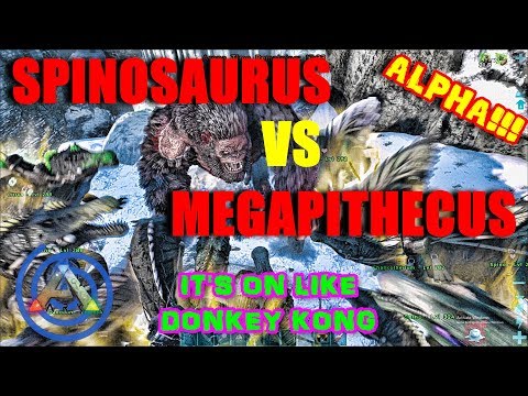 Ark Spinosaurus (Spinos) Vs Alpha Megapithecus: Easy Element Farm