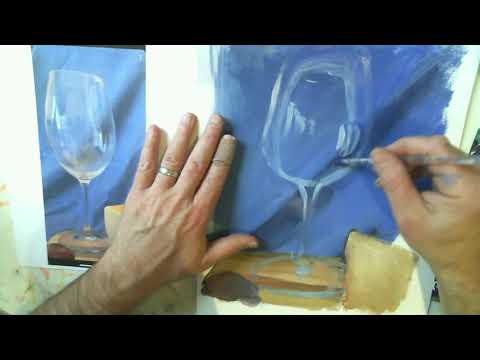 Painting a wine glass