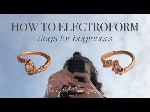 electroforming copper rings | for beginners | step by step