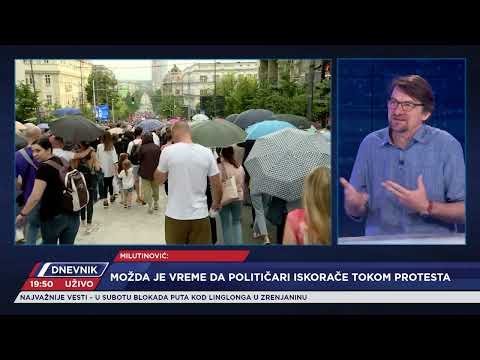 GOST:Vladimir Milutinović Protest je pokazao veliki kapital, ljudi su se oslobodili i pokazali snagu