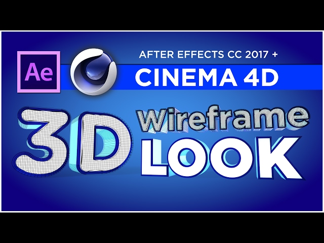 3d wireframe in after effects