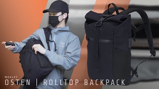 WEXLEY OSTEN | ROLLTOP BACKPACK / Simple Quick-Access Roll-Top Backpack - BPG_205