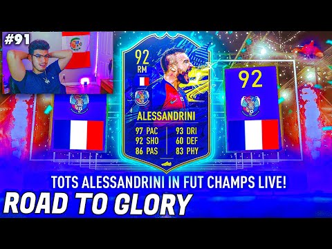 he's back... FUT Champs LIVE w/ TOTS ALESSANDRINI! - #FIFA21 Road to Glory #91