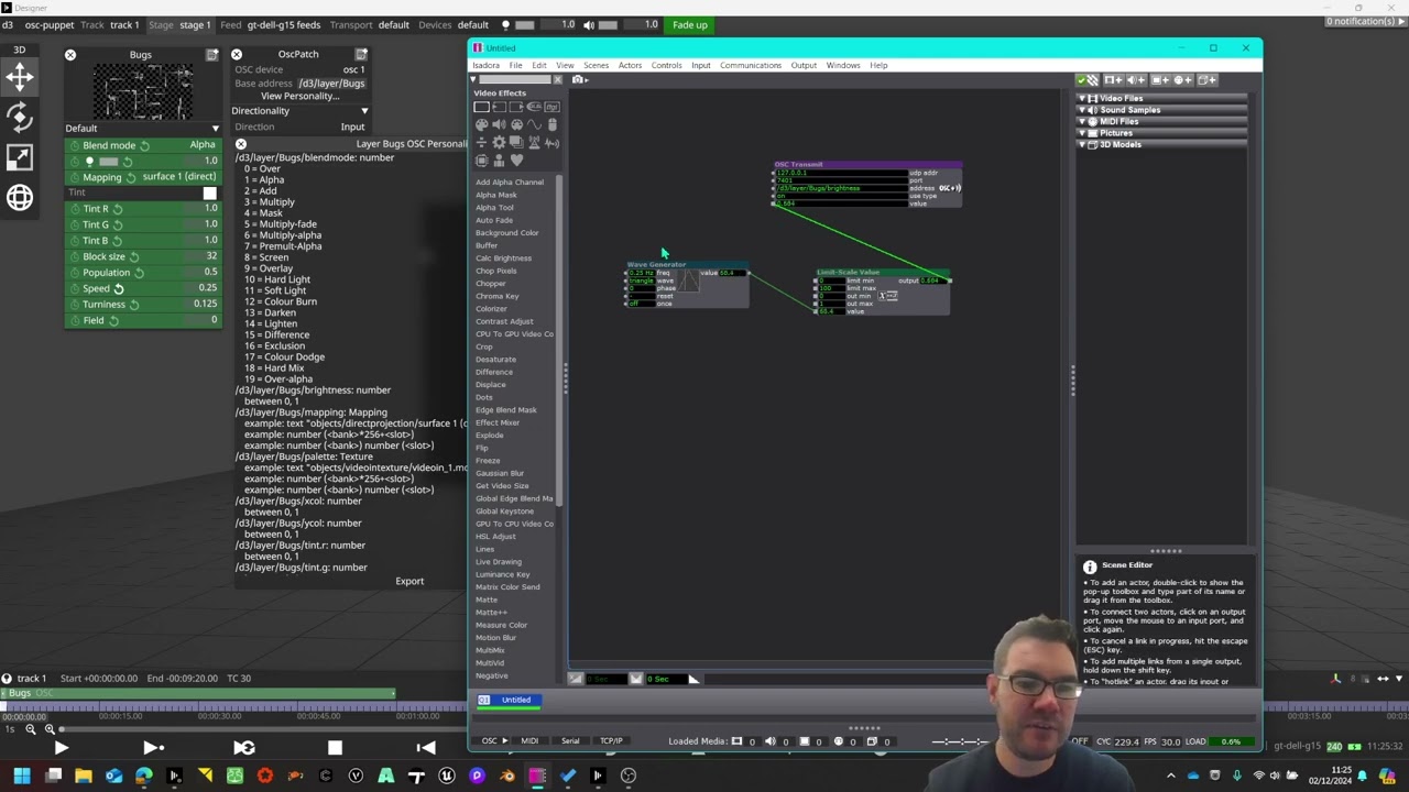 disguise  - Layer to OSC [Patch to OSC]