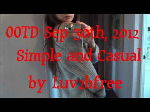 OOTD Oct 6, 2012 simple casual wear