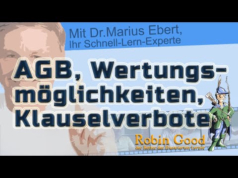AGB, Wertungsmöglichkeit, Klauselverbote