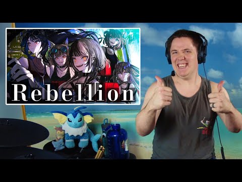 Hololive English -Advent- Debut Song - Rebellion On Drums!