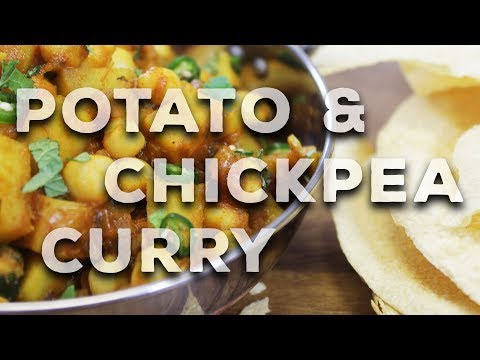 Chickpea & Potato Curry | Quick Vegan Recipe - With My Little Kitchen