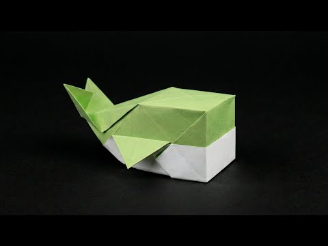 3D Origami Whale - How to Make 
