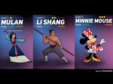 Disney Heroes: Battle Mode - Completing Chapter 20 with Mulan, Li Shang, and Minnie Mouse