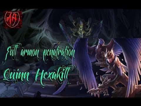 MadAnubis plays: League Of Legends(The Shredder Birdy|Quinn Full Armor Pen Hexakill Montage)
