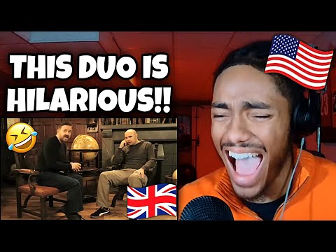 AMERICAN REACTS To Learn English with Ricky Gervais & Karl Pilkington