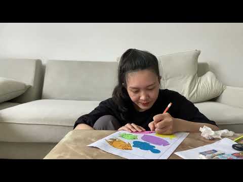 Hướng dẫn vẽ và tô màu tranh Sáu Con Cá