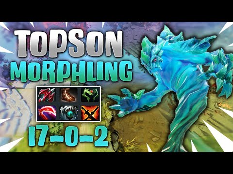 TOPSON with his UNKILLABLE MORPHLING - 17 KILLS without Death DOTA 2