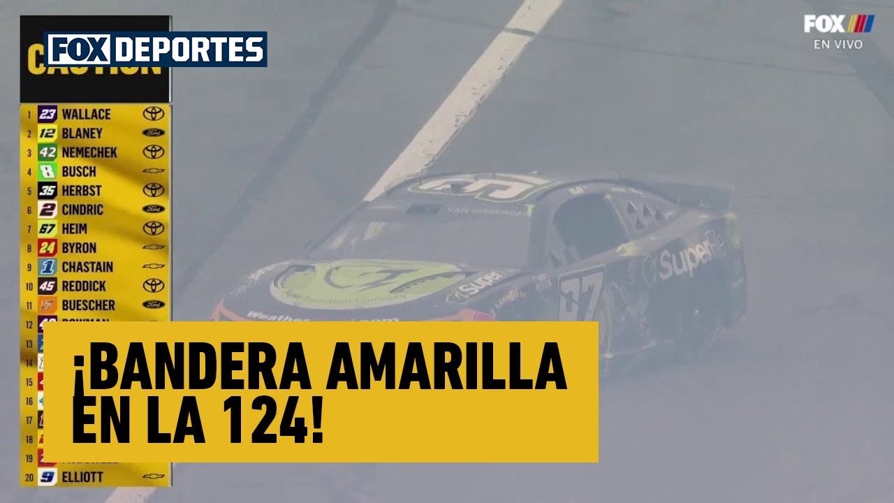 ⚠️🔥 Daytona500 | ¡BANDERA AMARILLA EN LA 124! Allgaier y varios más quedaron involucrados | NASCAR