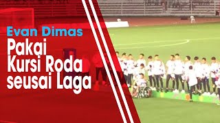 Evan Dimas Pakai Kursi Roda saat Menerima Medali Perak sesai Laga Final SEA Games 2019