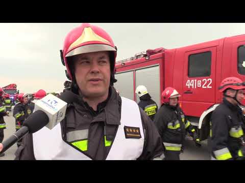 Region. Śmiertelny wypadek, zderzyły się trzy ciężarówki.